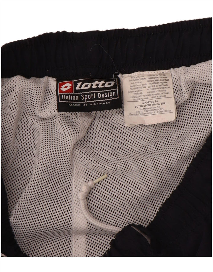 Lotto Mens Tracksuit Trousers Medium Navy Blue Colourblock Polyester