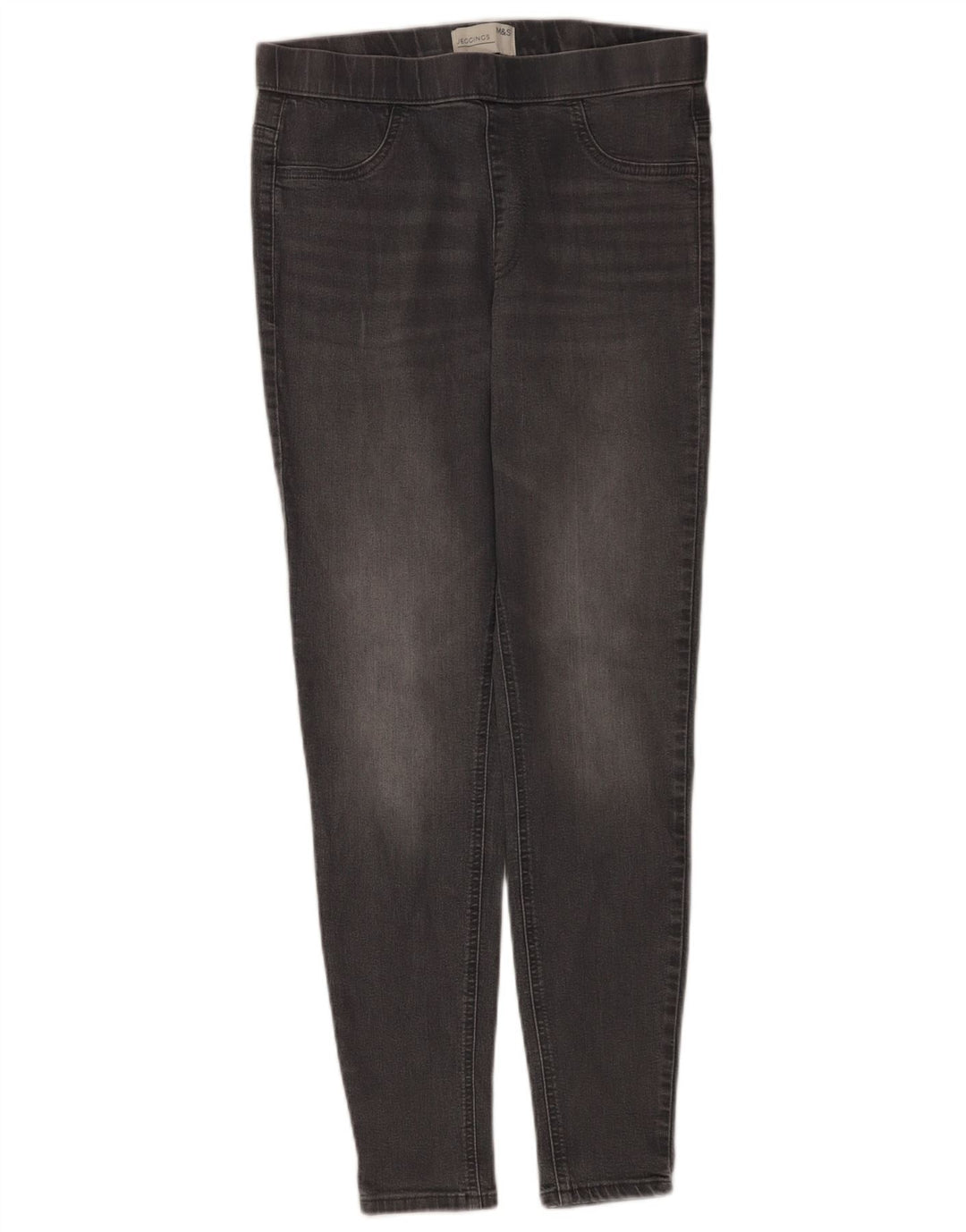 Marks & Spencer Womens Jegging Jeans UK 12 Medium W30 L28 Grey Cotton
