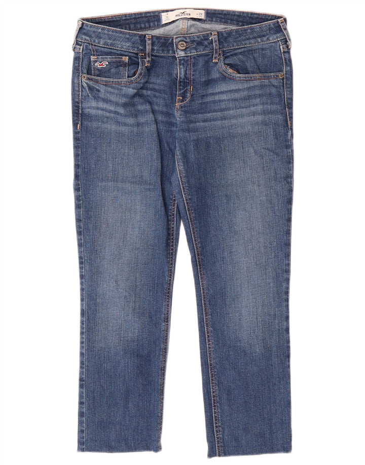 Hollister Womens Cropped Jeans US 7 Medium W28 L24 Blue