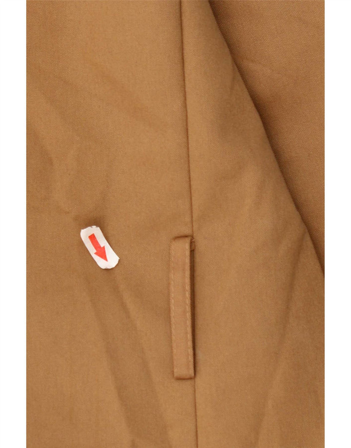 Zara Hombre Abrigo ES 38 Poliéster Beige Medio