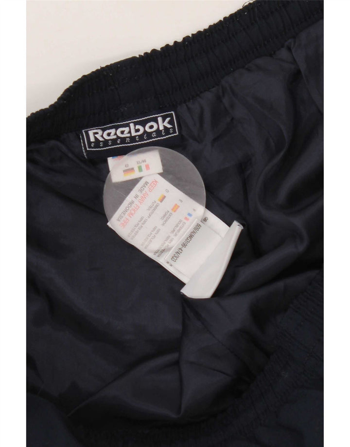 Женские спортивные брюки Reebok UK 16, большие темно-синие, полиэстер