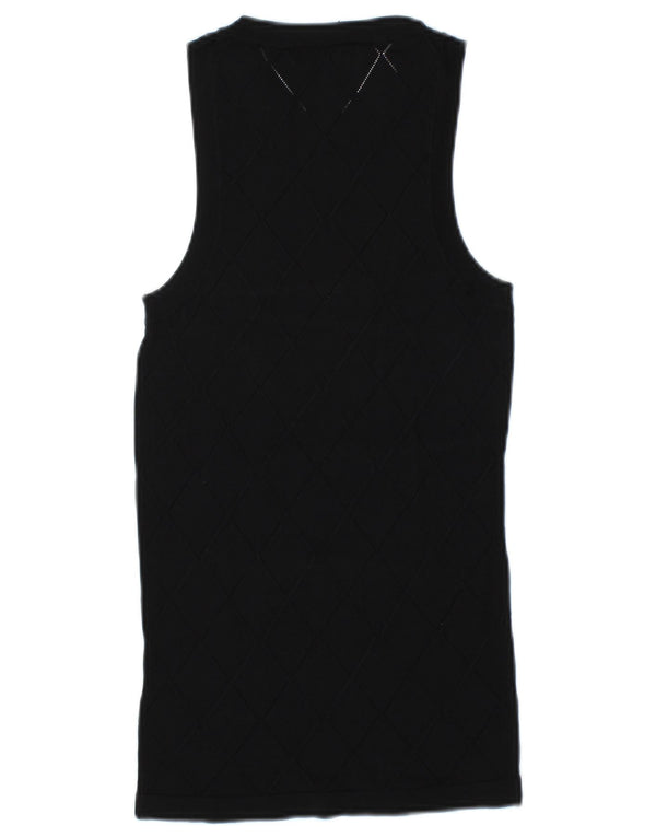 Zara Womens Vest Top UK 12 Medium Black