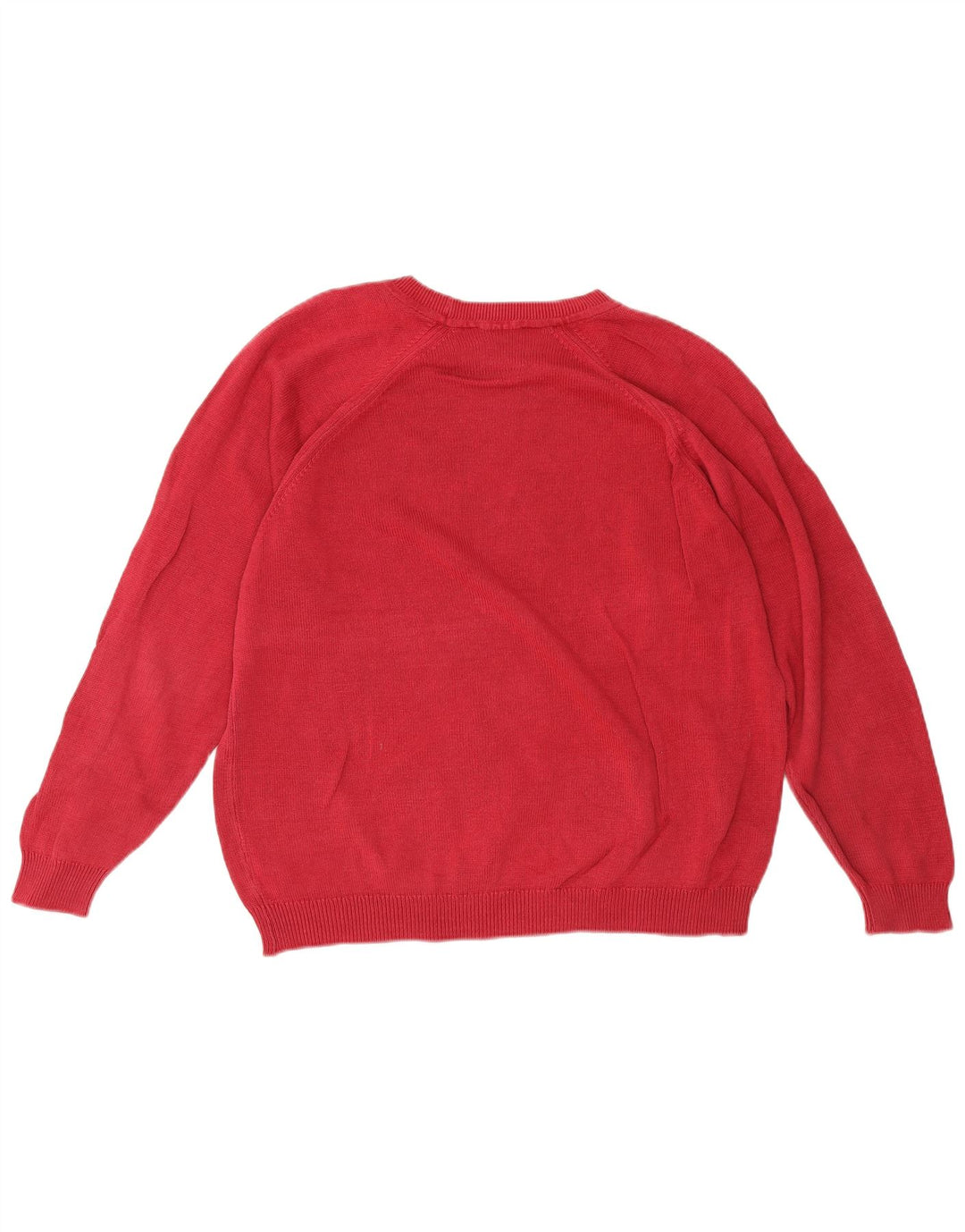 Marks & Spencer Womens Oversized Boat Neck Jumper Sweater UK 16 Large Red