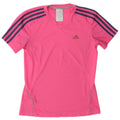 T-shirt da donna Adidas Top UK 8 Small rosa poliestere