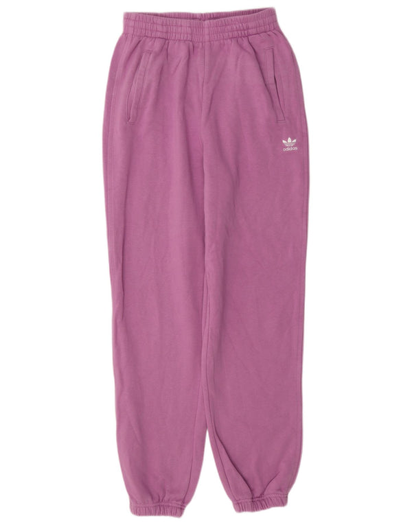 Pantaloni da tuta da donna Adidas Joggers UK 4/6 XS cotone rosa