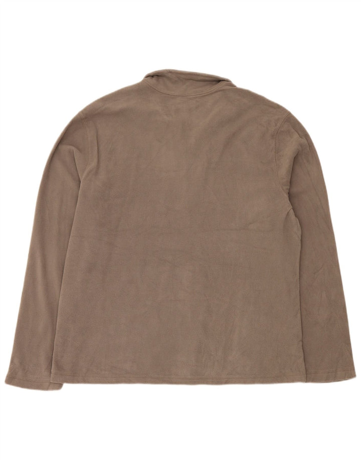 Męski sweter polarowy EDDIE BAUER z zamkiem błyskawicznym XL, szary poliester