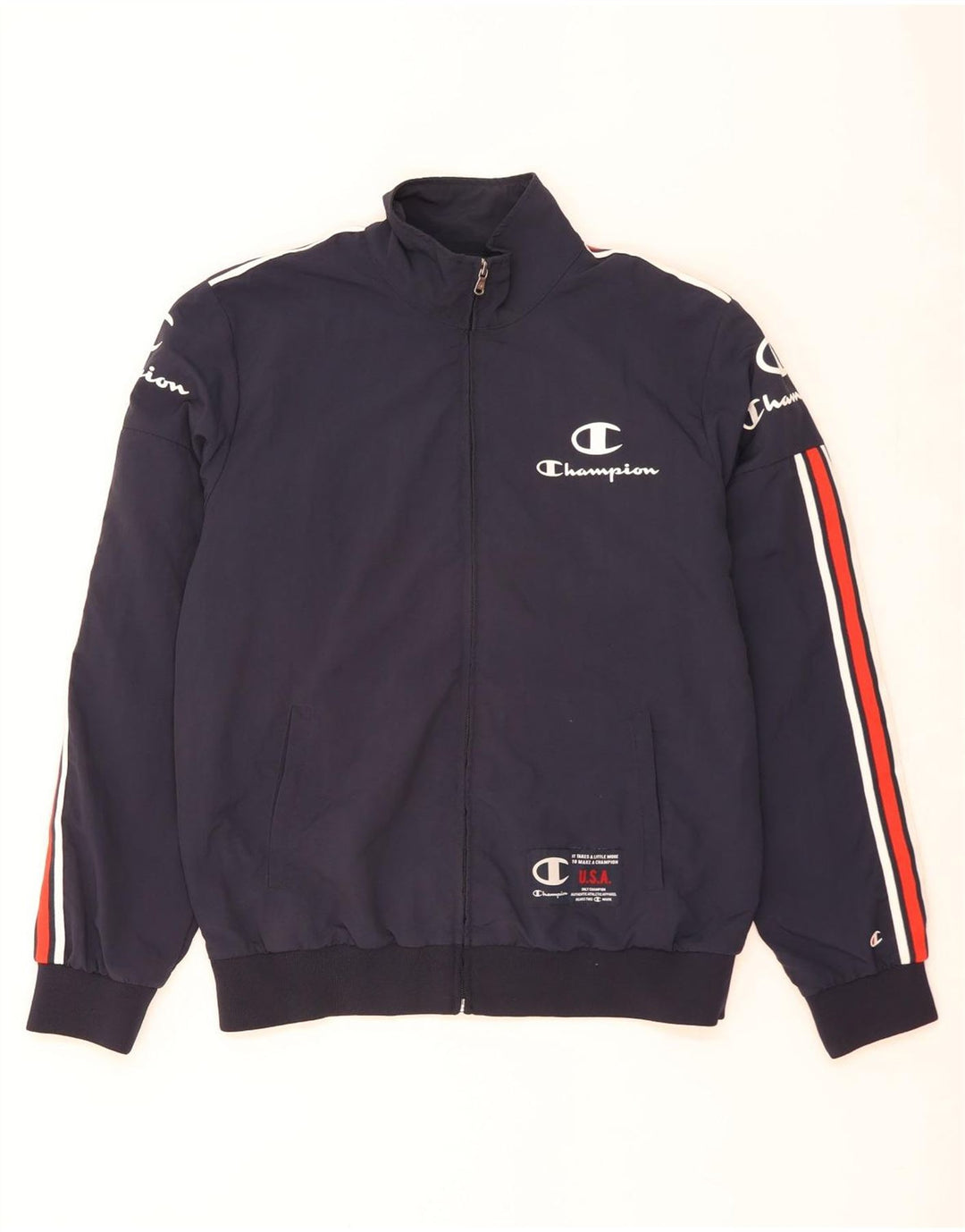 CHAMPION Herre grafisk træningsdragt Topjakke Medium Navy Blue