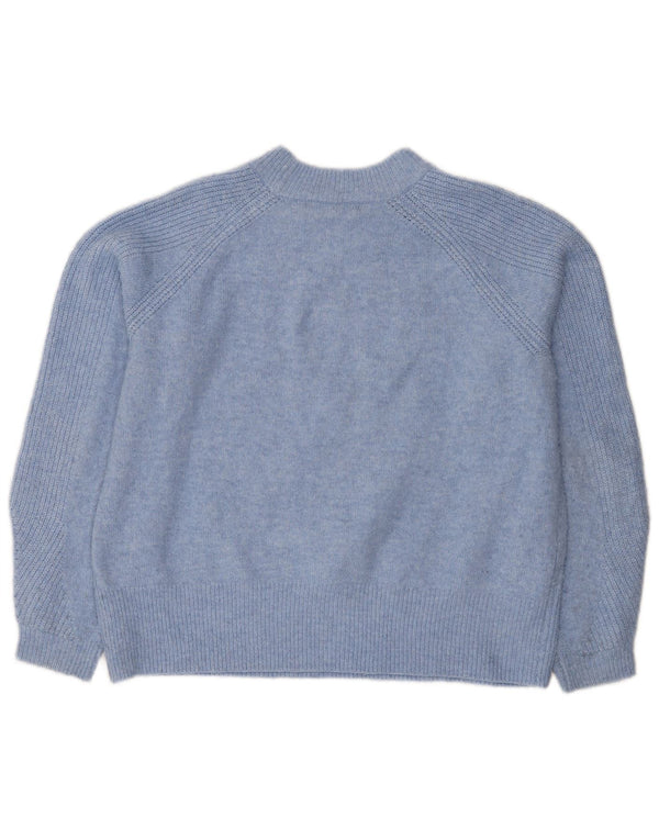 Maglione maglione girocollo da donna Marks & Spencer vestibilità ampia UK 16 grande blu