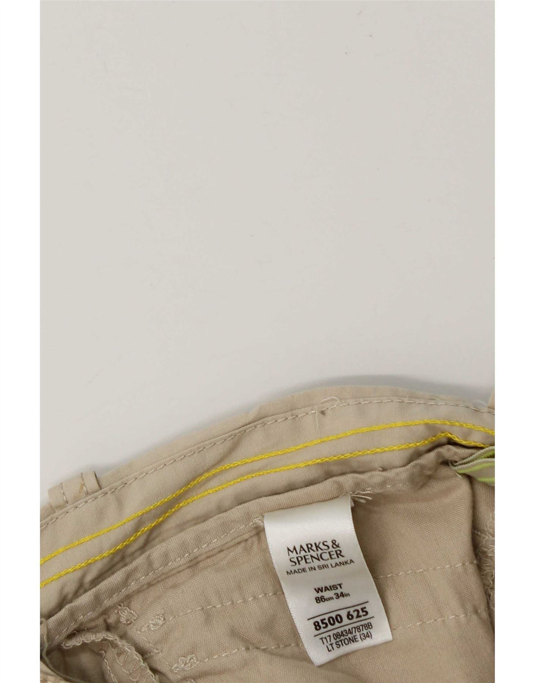 Marks & Spencer Herre Cargo Bermuda Shorts W34 Large Beige Bomuld