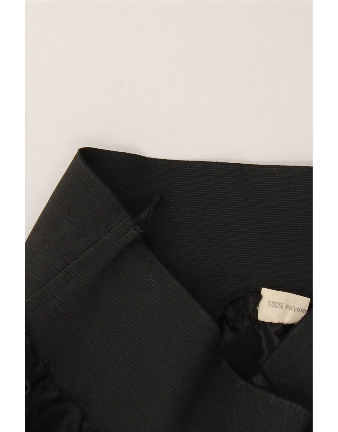 VINTAGE Womens Tiered Skirt W28 Medium  Black Polyester