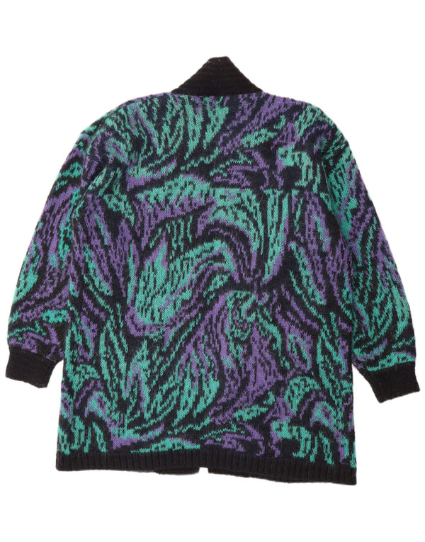 Amari Cardigan long surdimensionné pour femme UK 10 Petit Multicolore