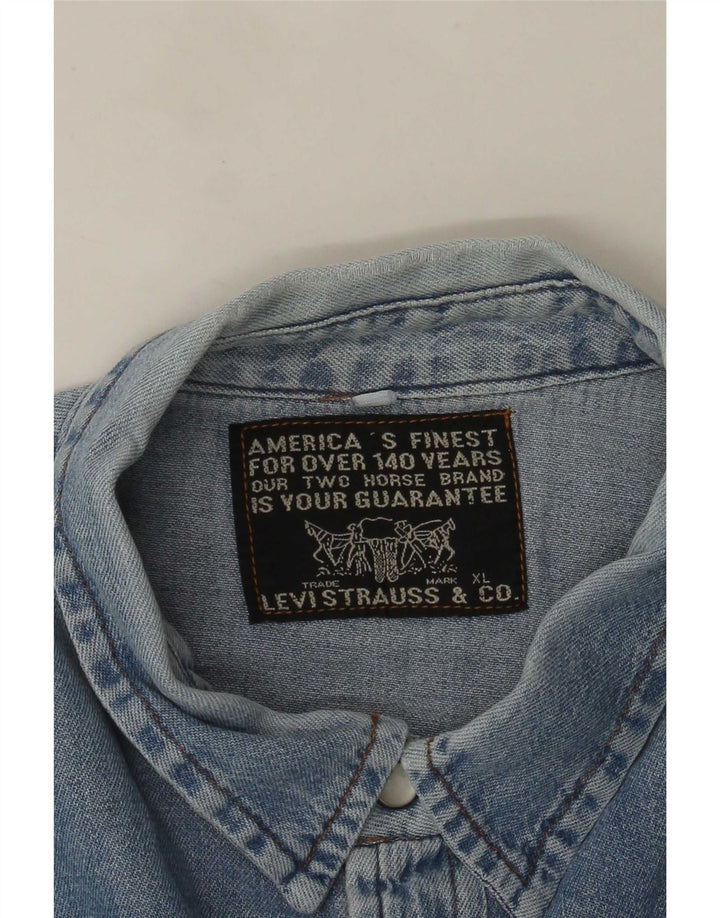 Мужская джинсовая рубашка Levi's XL синяя