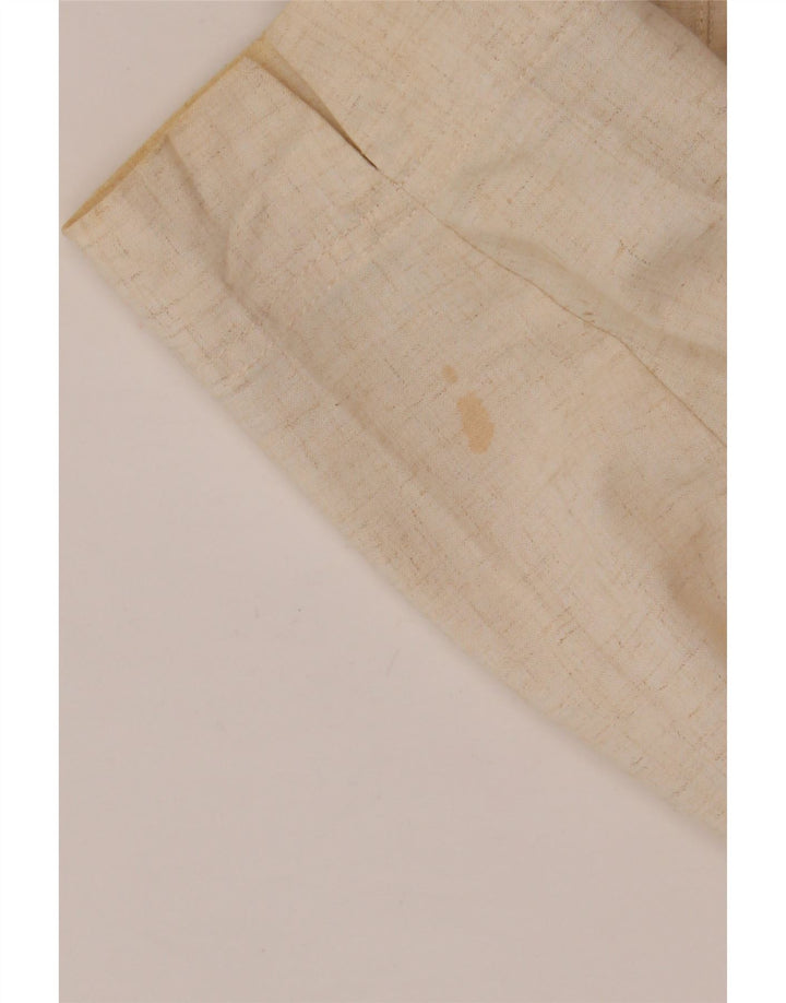 Marks & Spencer Veste blazer à 4 boutons pour femme UK 16 Large Beige Viscose