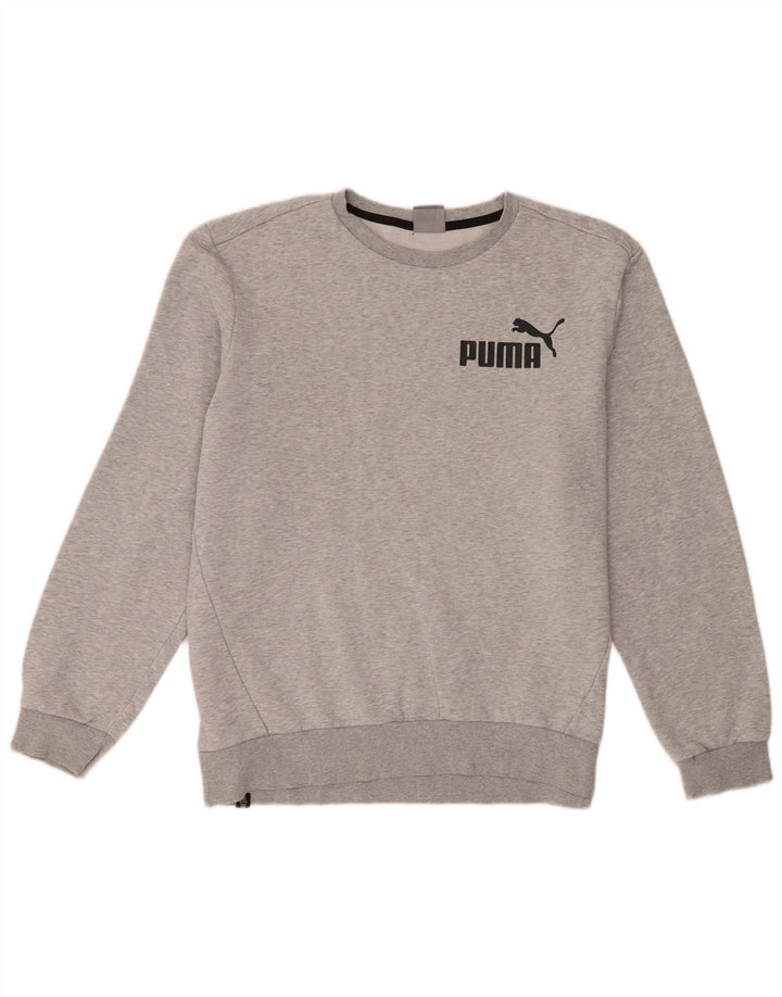 Puma Mens Sweatshirt Jumper Large Grey