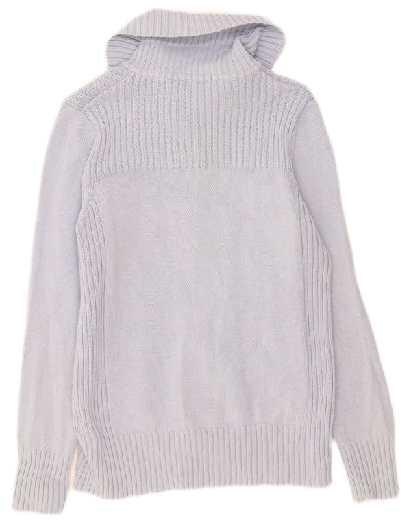 Maglione cardigan da donna Marks & Spencer UK 16 grande cotone blu