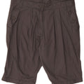 Benetton Womens Bermuda Shorts IT 42 Medium W32 Grey Cotton