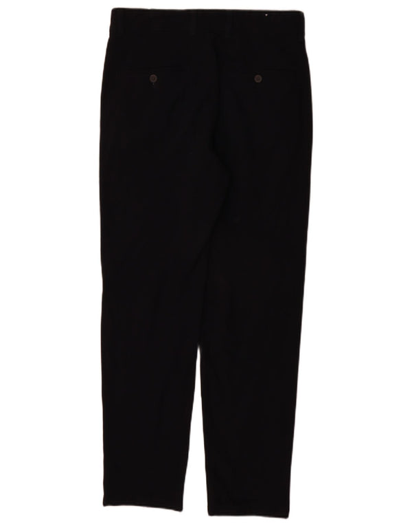 Zara Mens Tapered Chino Trousers EU 36 XS W29 L29 Navy Blue Polyester