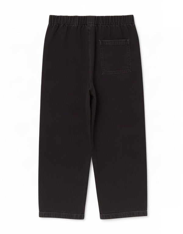 Zara Womens Crop Tapered Jeans Small W26 L24 Black Bomuld