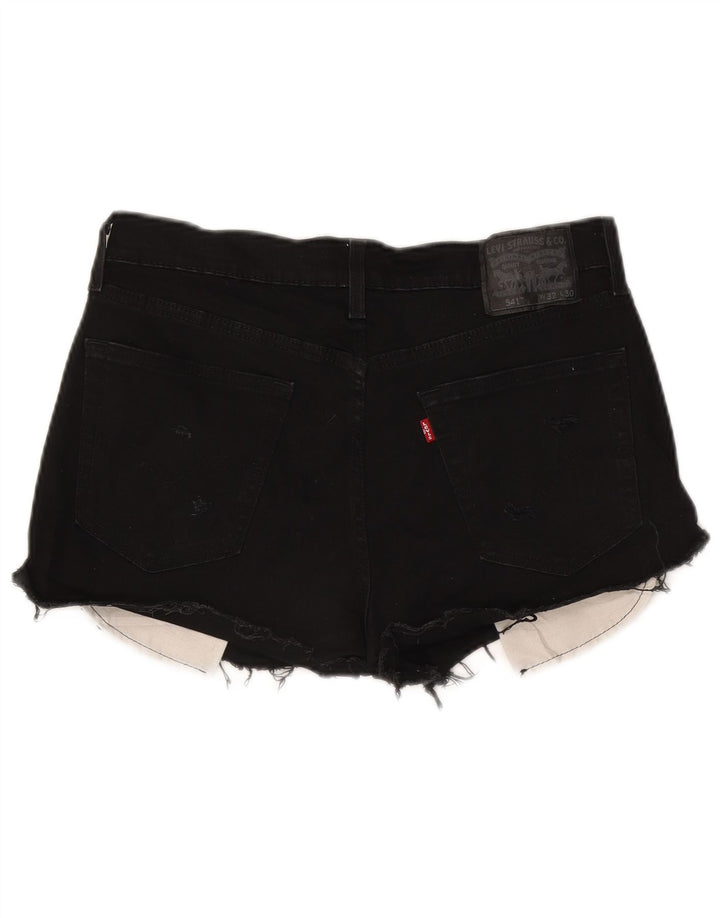 Levi's Womens 541 Denim Shorts W32 Large Black Cotton