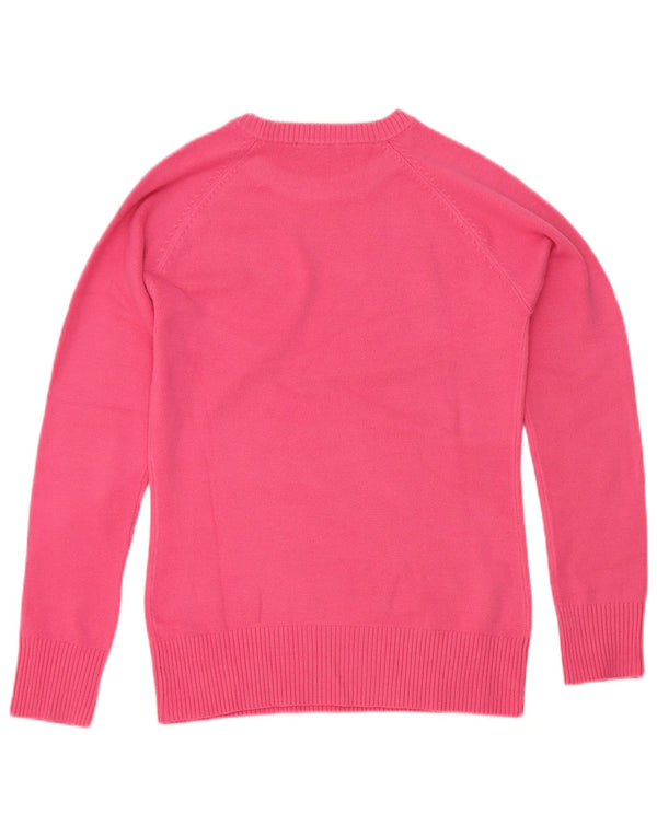 French Connection Damen-Pullover mit Rundhalsausschnitt, Gr. 10, Größe S, Rosa, Acryl