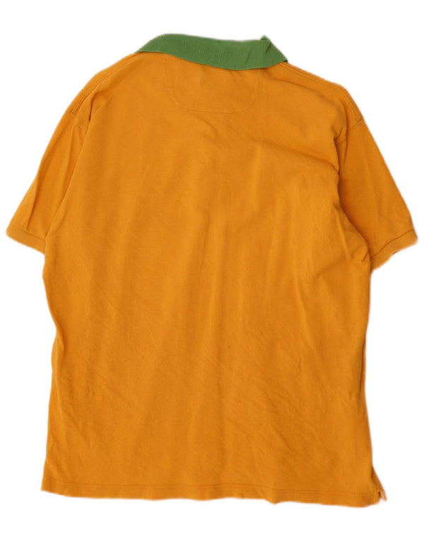 Ανδρικό μπλουζάκι πόλο Brooksfield IT 52 Large Yellow Colourblock