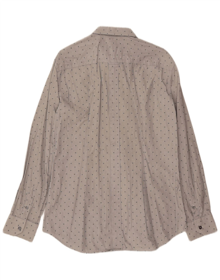 DOLCE & GABBANA Camisa BRAD De Algodón Con Motivos Gris Medio Hombre