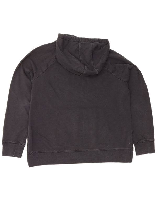Under Armour Damen Graphic Hoodie Pullover UK 16 Large Marineblau Baumwolle