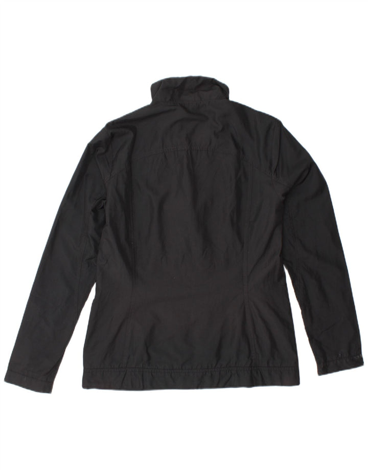 ADIDAS Womens Tracksuit Top Jacket UK 10 Small Black Polyester