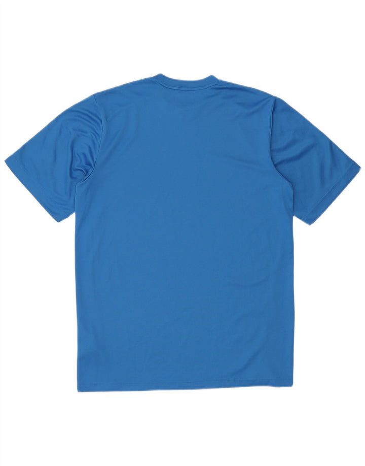 ADIDAS Herren T-Shirt Top Mittelblaues Polyester