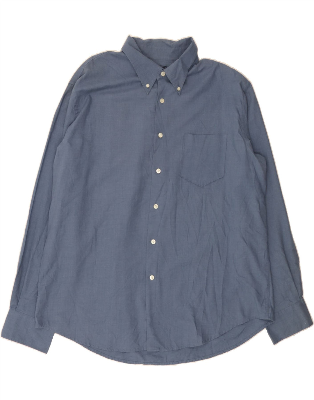 DOCKERS Mens Shirt Size 17 1/2 XL Blue Cotton Vintage Dockers and Second-Hand Dockers from Messina Hembry 