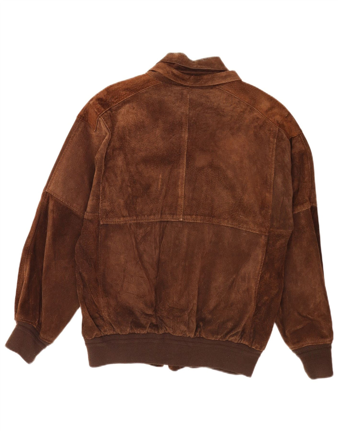 vintage Mens Suede Bomber Jacket UK 36 Petit Marron Rétro
