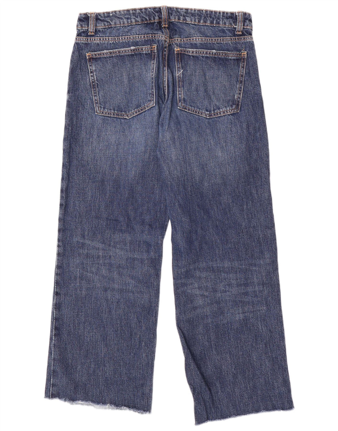 Zara Womens Wide Leg Jeans EU 40 Medium W30 L29 Blue Cotton