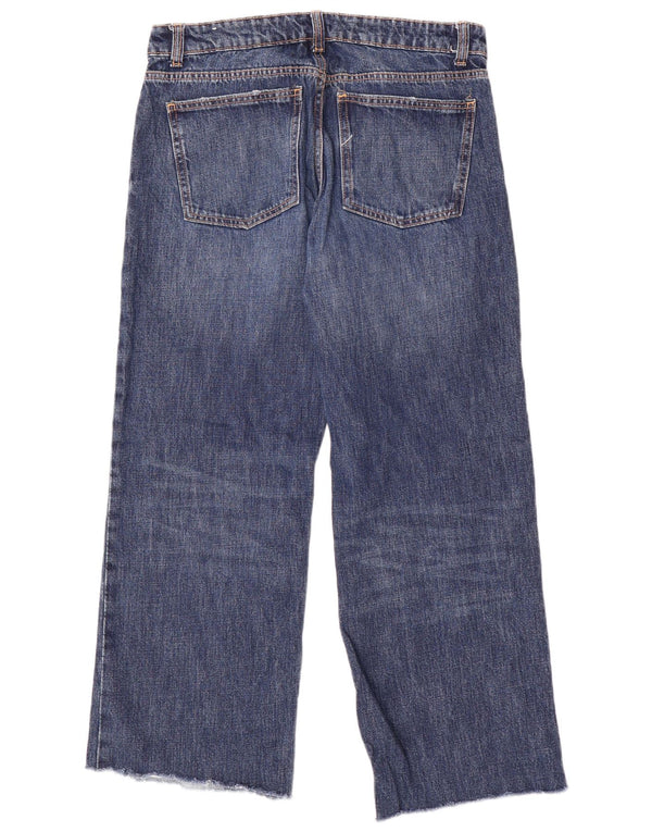 Zara Womens Wide Leg Jeans EU 40 Medium W30 L29 Blue Cotton