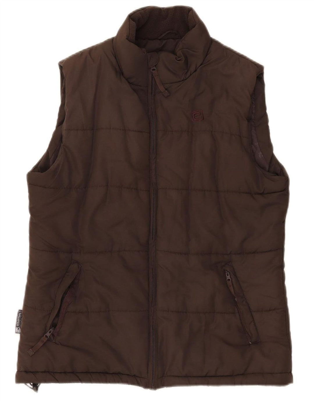 Mountain Essentials Damen Wattierte Weste UK 12 Mittelbraunes Polyester