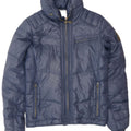 Diesel herre polstret jakke UK 40 Large Navy Blue Polyamide
