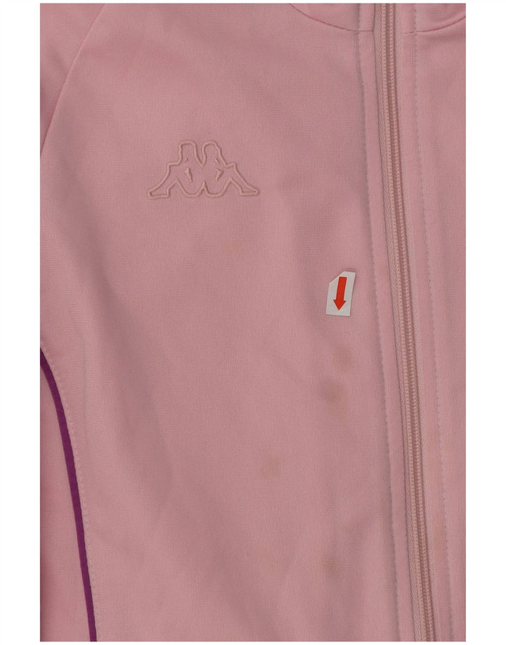 KAPPA Womens Tracksuit Top Jacket UK 14 Large Pink