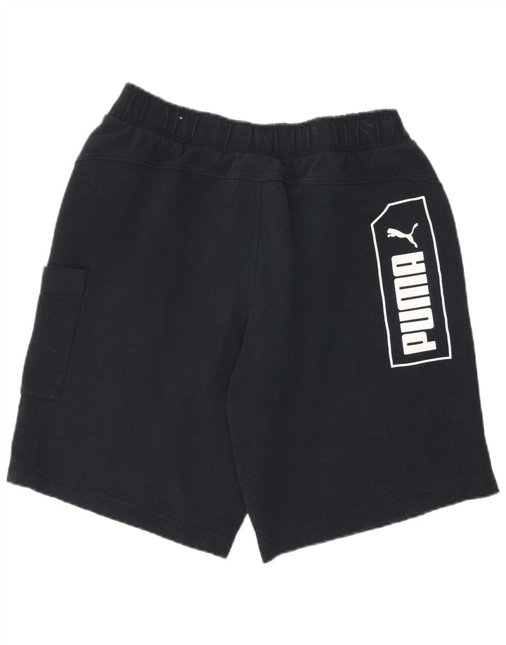 Pantaloncini sportivi grafici PUMA da uomo grandi neri