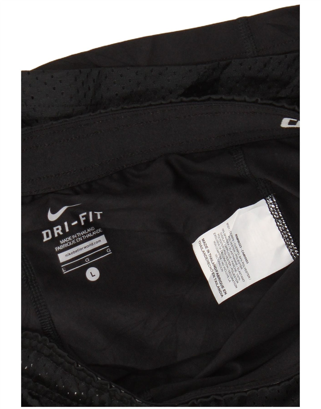 Nike Womens Dri Fit Sport Shorts UK 16 Large  Black Polyester