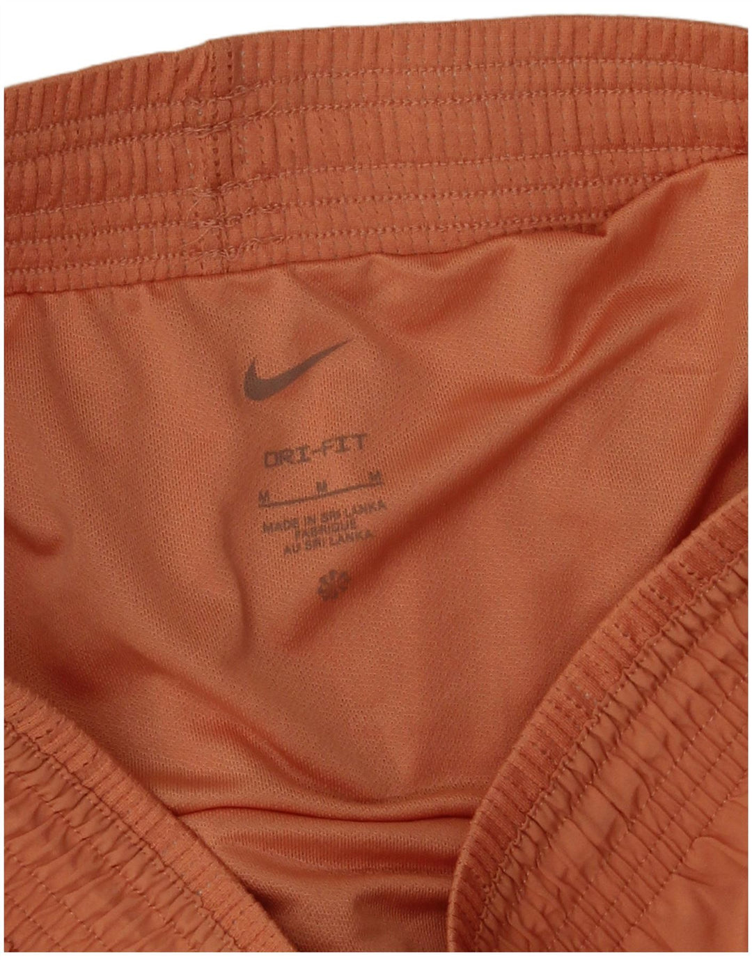 Nike Womens Dri Fit Sport Shorts UK 14 Medium Orange Polyester
