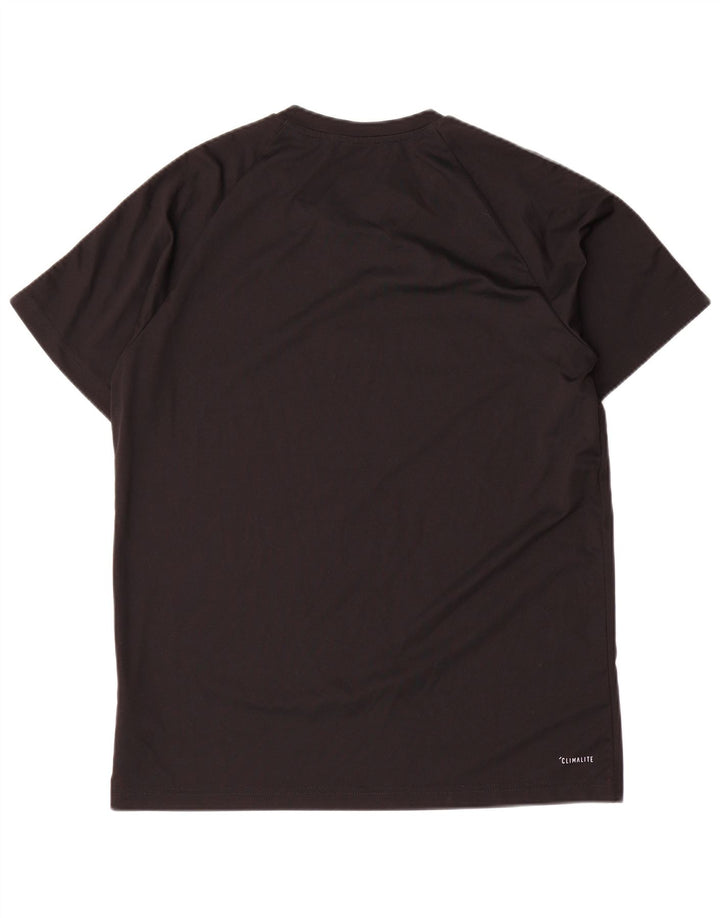 T-shirt Adidas Climalite da uomo, grande, in poliestere nero