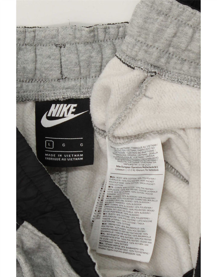 Nike Survêtement complet pour homme en coton color block Gris Taille L
