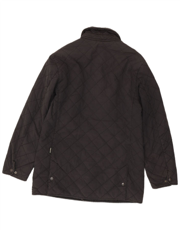 Barbour Herren Steppjacke UK 38 Medium Schwarz