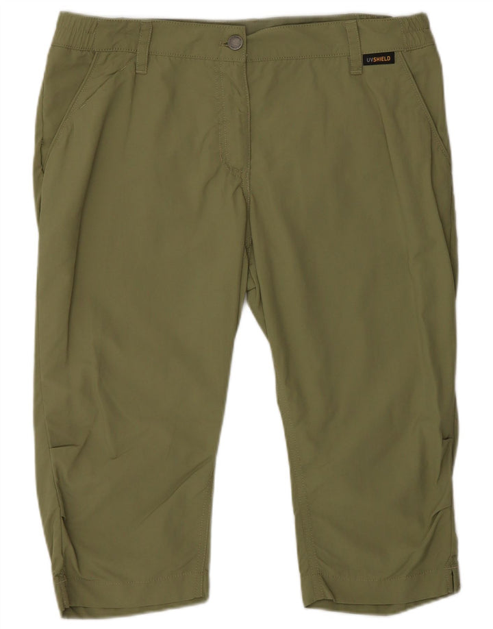 JACK WOLFSKIN Womens Bermuda Shorts UK 10 Small W32 Green Polyamide
