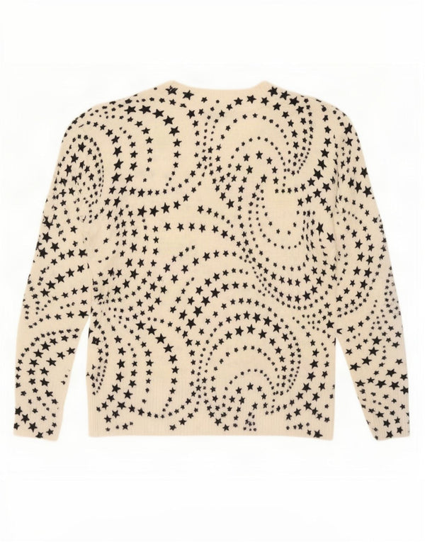 Marks & Spencer Damen-Pullover mit V-Ausschnitt, UK 14, Größe L, Beige