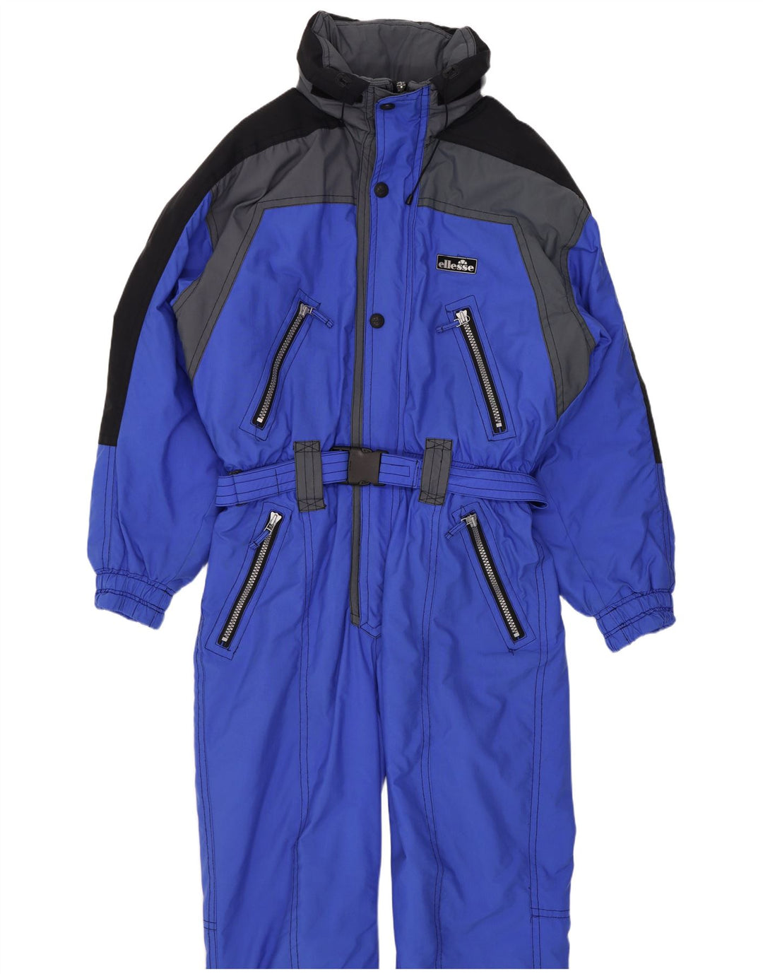Tuta da sci da uomo Ellesse IT 54 XL Blu Colourblock in poliammide