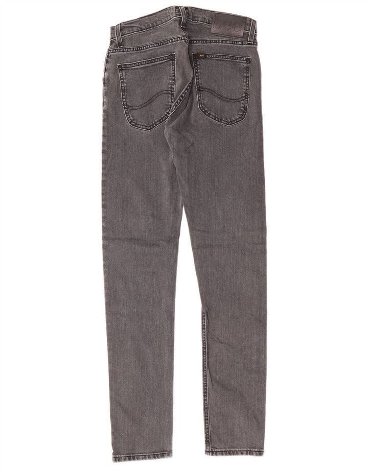 LEE Damen Luke Slim Jeans W28 L32 Graue Baumwolle
