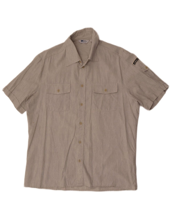 Camisa masculina de manga curta Levi's XL cinza algodão