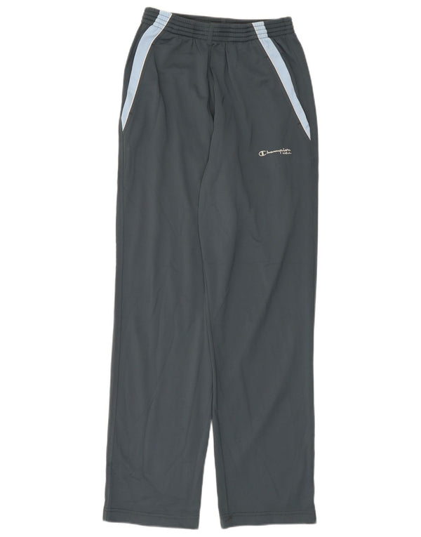 Champion Mens Tracksuit Trousers Small Grey Colourblock Polyester