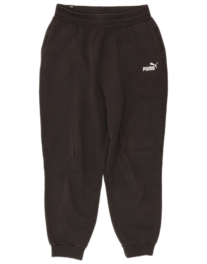 Puma Mens Tracksuit Trousers Joggers Medium Black Cotton