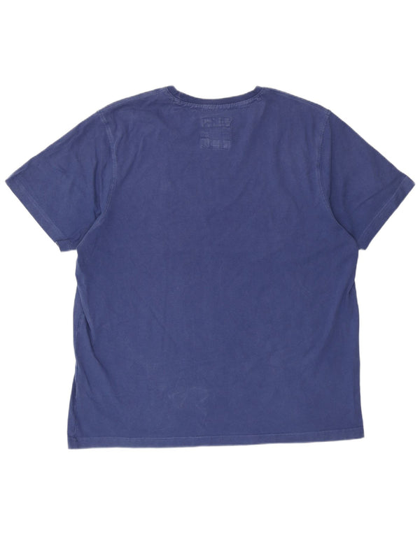 Crew Clothing Mens T-Shirt Top 2XL Blue Cotton